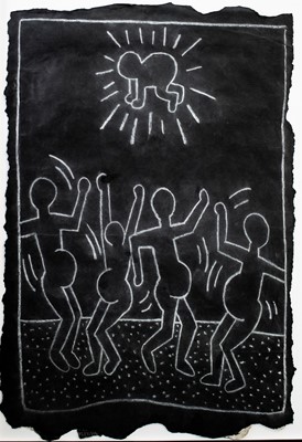 Lot 178 - Keith Haring (American 1958-1990), 'Untitled (Subway Drawing)', circa 1980