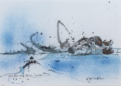 Lot 86 - Ralph Steadman (British 1936-), 'View From Rough Sleeper Mountain', 2018
