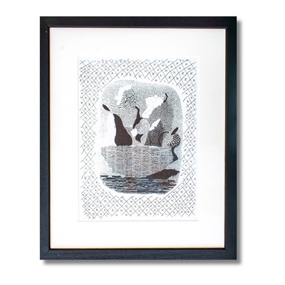 Lot 46 - David Hockney (British 1937-2026), 'Black & White Fruit Bowl', 1990