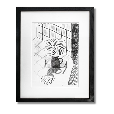Lot 44 - David Hockney (British 1937-2026), 'Flower In A Picture On A Table', 1990