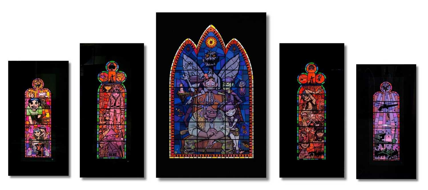 Lot 172 - Jamie Hewlett (British 1968-), 'Stain Glass Window', 2005