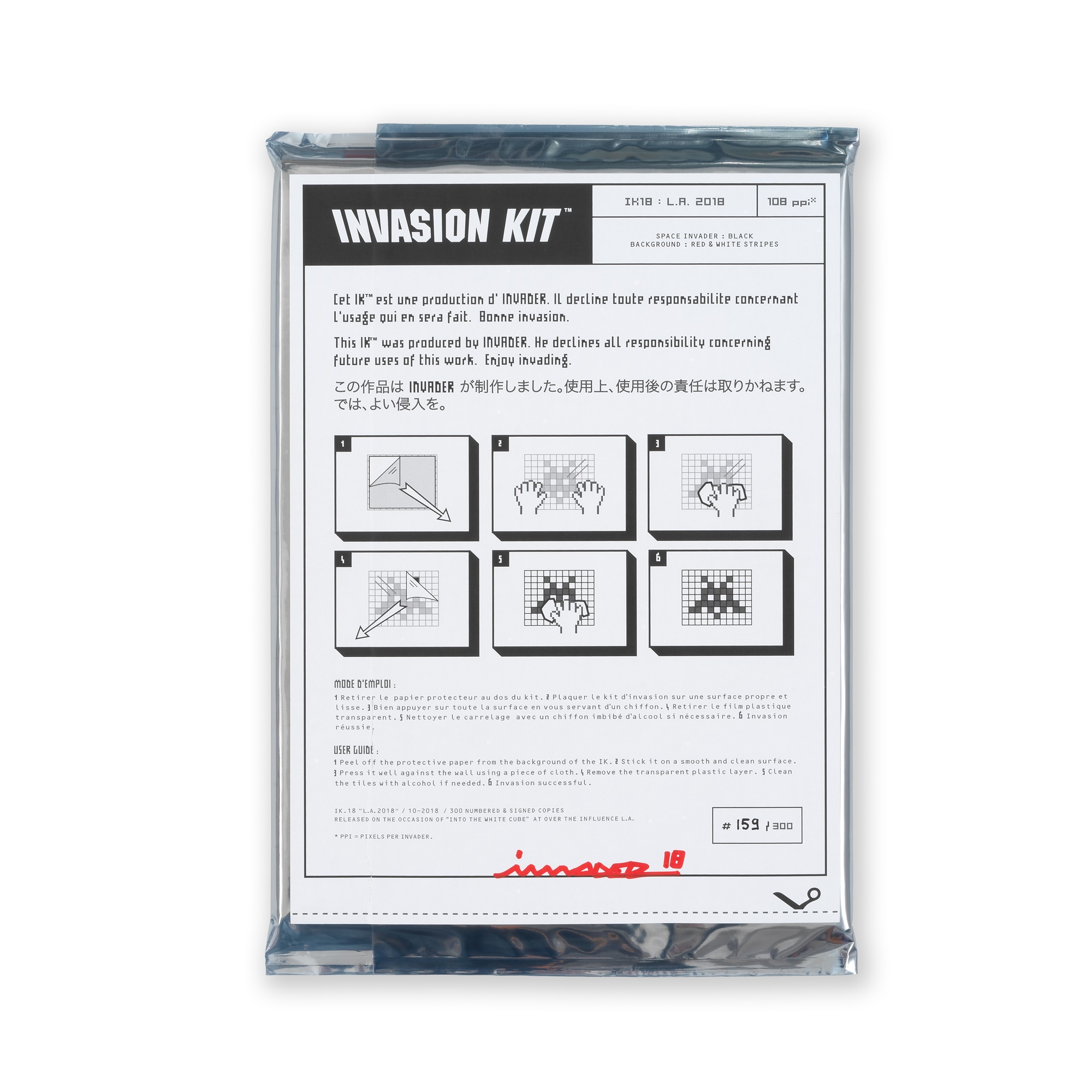 Lot 163 - Invader (French 1969-), 'Invasion Kit #18