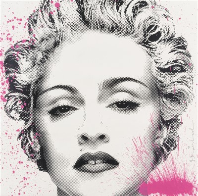 Lot 345 - Mr Brainwash (French b.1966), 'Happy B-Day Madonna', 2017