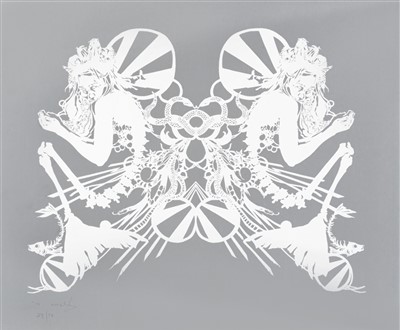 Lot 71 - Swoon ( American b.1978 " Miss Rockaway "