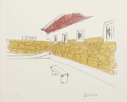 Lot 285 - NELSON MANDELA (SOUTH AFRICAN 1918-2013),'THE COURTYARD'