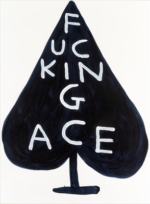 Lot 320 - David Shrigley (British b.1968), ‘Fucking Ace’, 2018