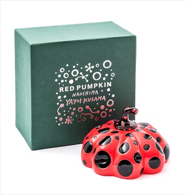 Lot 130 - Yayoi Kusama (Japanese b.1929), ‘Red Pumpkin Naoshima', 2019