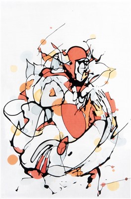Lot 231 - Mr Jago (British), ‘Orange Figure’, 2008