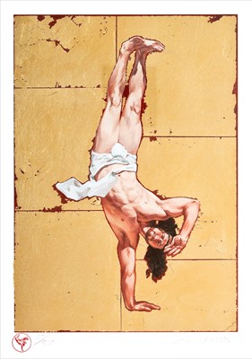 Lot 163 - Cosmo Sarson (British), ‘Breakdancing Jesus – The Salute - (Small)’, 2019