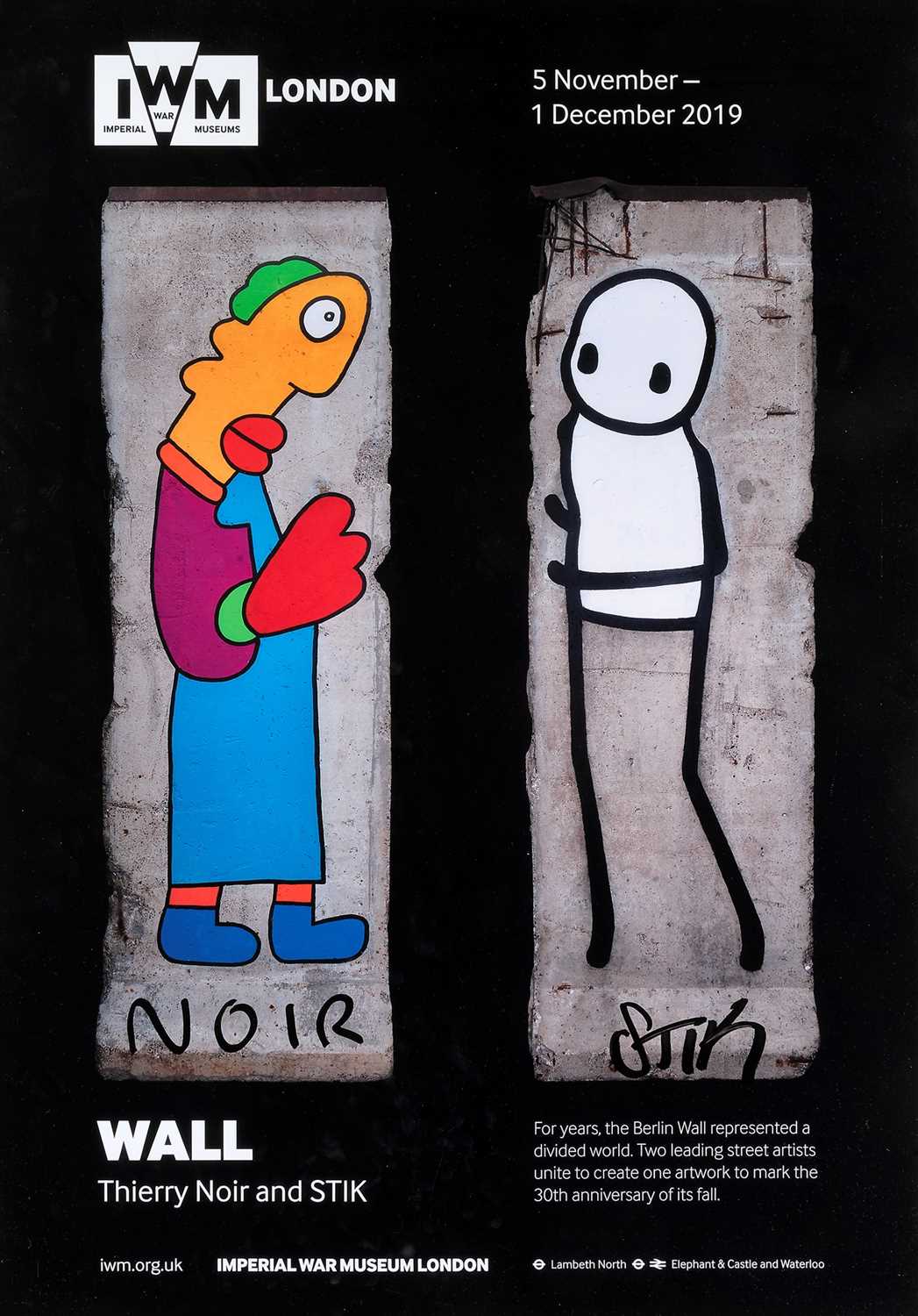 Lot 291 - Stik & Thierry Noir (Collaboration), 'Wall', 2019
