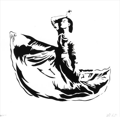 Lot 158 - Blek Le Rat (French b.1951), 'Dancer', 2008