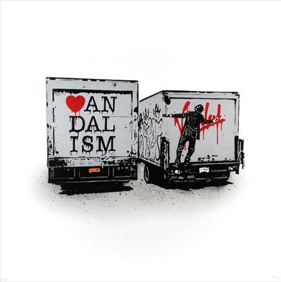 Lot 246 - Nick Walker (British b.1969), 'Vandalism Truck (Silver)', 2015