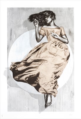 Lot 283 - Snik (British Duo), 'Serenity (White Gold Leaf)', 2018
