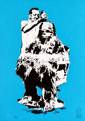 Lot 179 - Eelus (British b.1979), 'Chewbarber (HPM)', 2016