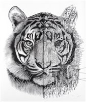 Lot 147 - Ardif (French b.1986), 'Tiger Mechanimal', 2018