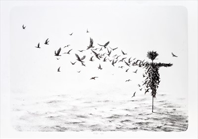 Lot 398 - Pejac (Spanish b.1977), 'Scattercrow', 2017
