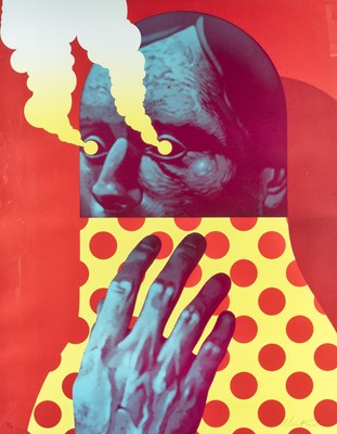 Lot 49 - Michael Reeder (American), 'Last Gasp (Red)', 2019