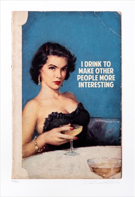 Lot 41 - Connor Brothers (British b.1968), ‘I Drink To Make Other People More Interesting’, 2017