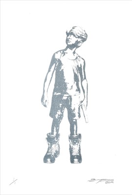 Lot 270 - Schoony (British b.1974), 'Boots (Silver Edition)', 2019
