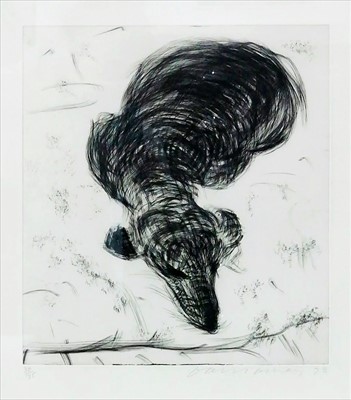 Lot 17 - David Hockney (British 1937-), 'Dog Wall Number 7', 1998