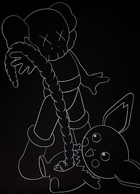 Lot 95 - Kaws (American b.1974), 'Companion vs Pikachu', 2002