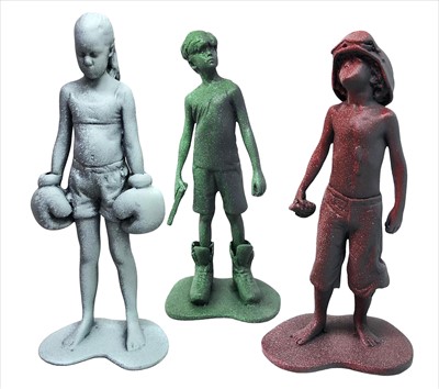 Lot 116 - Schoony (British b.1974), 'Nano Boy Soldier, Nano Boots & Nano Bruiser', 2019