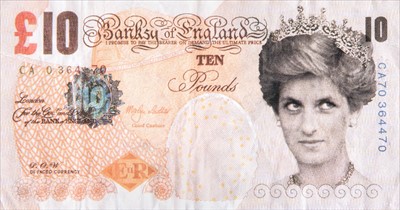 Lot 66 - Banksy (British 1974-), ‘Di-Faced Tenner’, 2004