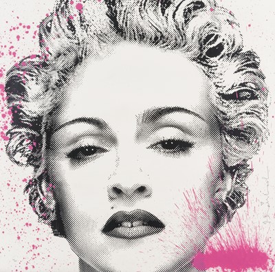 Lot 215 - Mr Brainwash (French 1966-), 'Happy B-Day Madonna', 2017