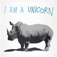 Lot 297 - Pure Evil (British b.1968), ‘I Am A Unicorn (Holographic Sparkle Edition)’, 2018