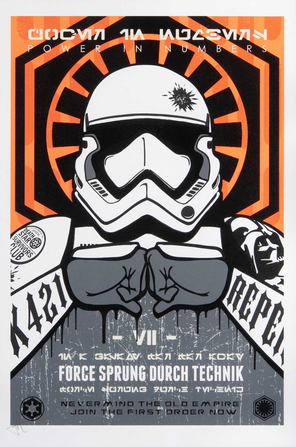 Lot 65 - JJ Adams British b.1978), 'First Order (Jedi & Dark Side)'