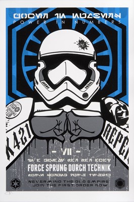 Lot 65 - JJ Adams British b.1978), 'First Order (Jedi & Dark Side)'