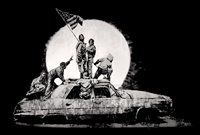 Lot 436 - Banksy (British b.1974) ‘Flag (Silver)’, 2006