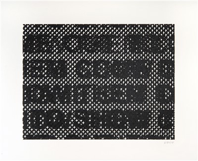 Lot 319 - Glenn Ligon (American b.1960), 'Detail', 2014