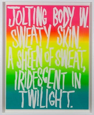 Lot 33 - Eddie Peake (British  1981-), 'Sweat', 2016