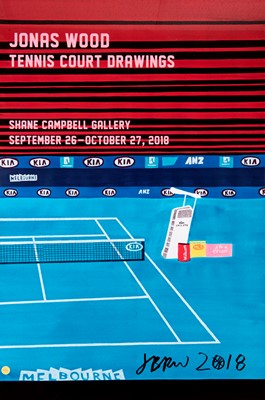 Lot 36 - Jonas Wood (American 1977-), ‘Tennis Court Drawings’, 2018