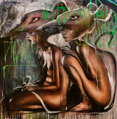 Lot 103 - Herakut (German), 'Disguised Well', 2008