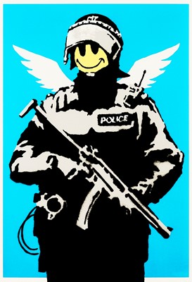 Lot 73 - Banksy (British 1974-), 'Flying Copper', 2003