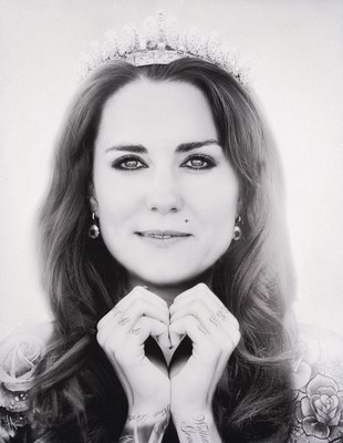 Lot 167 - JJ Adams (British 1978-), 'Kate (B&W)', 2014