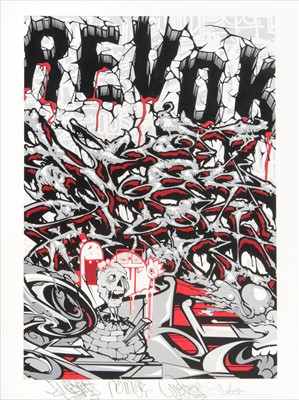 Lot 263 - Retna, Revok, Augor & Pose (Collaboration), 'Send Lawyers, Guns And Money', 2009