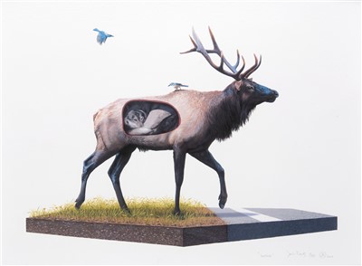 Lot 72 - Josh Keyes (American b.1969), 'Incubate', 2010