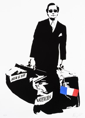 Lot 104 - Blek Le Rat (French 1951-), 'Man Who Walks Through Walls', 2007