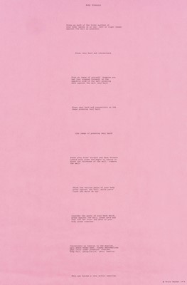 Lot 12 - Bruce Nauman (American 1941-), 'Body Pressure', 1974