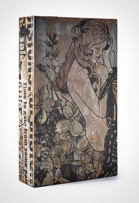 Lot 88 - Faile  (Collaboration), 'NYC Box 38 (Butterfly Girl)', 2007