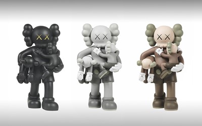 Lot 133 - Kaws (American 1974-), 'Clean Slate (Black, Grey & Brown)', 2018