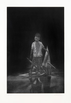 Lot 113 - Ernest Zacharevic (Lithuanian 1986-), 'Floor Is Lava', 2015
