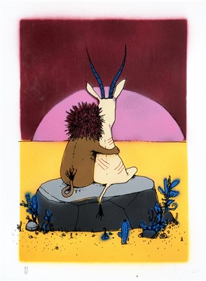 Lot 166 - Dran (French b.1979), ‘Sunset’, 2015