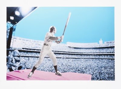 Lot 14 - David Studwell (British), 'Elton John: Home Run Dodger Stadium 1975'
