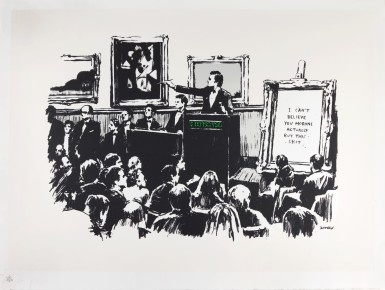 Lot 97 - Banksy (British 1974-), 'Morons', 2007