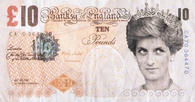 Lot 78 - Banksy (British 1974-), ‘Di-Faced Tenner’, 2004