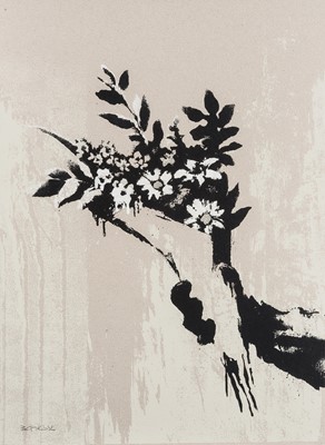 Lot 231 - Banksy (British 1974-), 'Thrower (Grey)', 2019 (Signed)